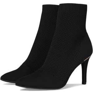 MIA Black Knit Linia Ankle Boots